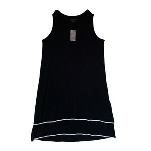 J Jill Wearever Collection Black Trapeze Dress XS Soft Stretch NWT